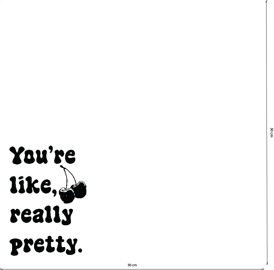 You’re Like Really Pretty mirror