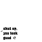 shut up you look good mirror